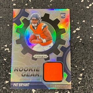 Panini Pat Bryant Football Collectible Card - Orange, Navy